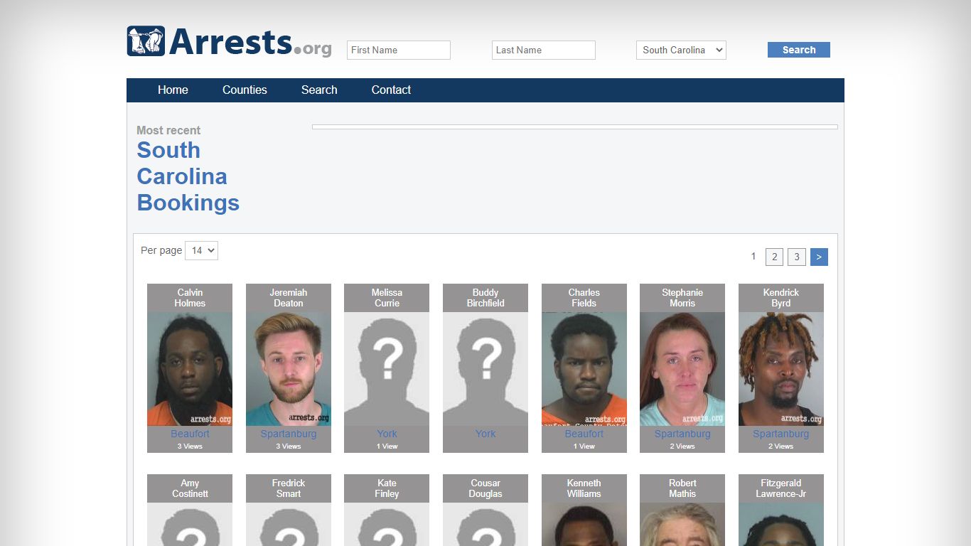 South Carolina Arrests and Inmate Search